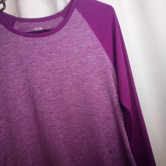 C9 Champion Shirt Women M Long Sleeve DuoDry Active Athletic Purple - Picture 9 of 16